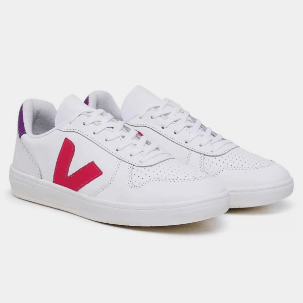 TÊNIS VERT V-10 COURO EXTRA BRANCO ROXO VIOLETA - Image 2