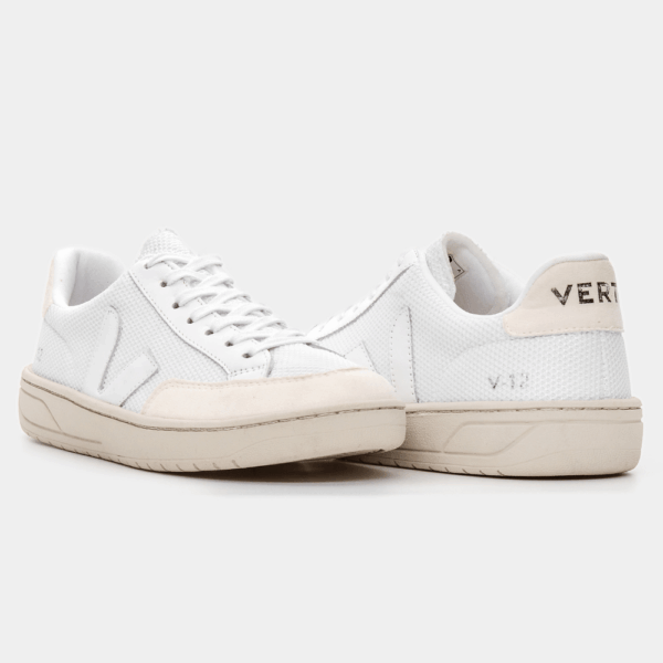 TÊNIS VERT V-10 COURO EXTRA BRANCO E ROSA CLARO - Image 2