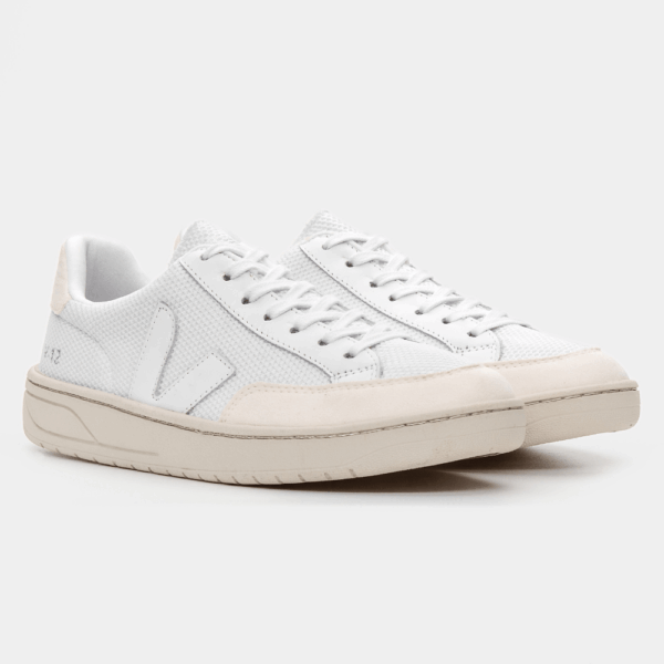 TÊNIS VERT V-10 COURO EXTRA BRANCO E ROSA CLARO - Image 4